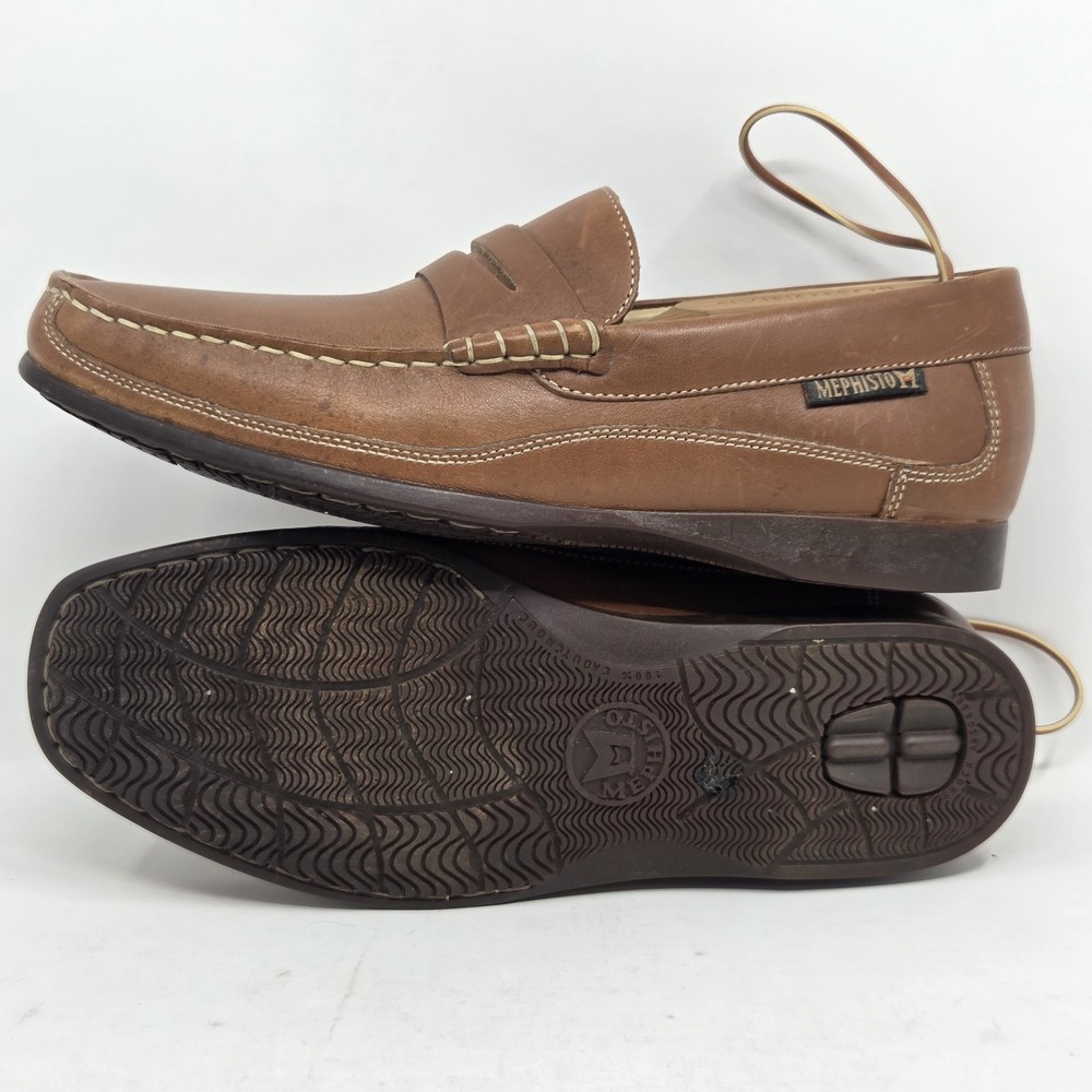 Mephisto Cool-Air Loafers Brown Leather Men's Size 7 US Slip On Drivers
